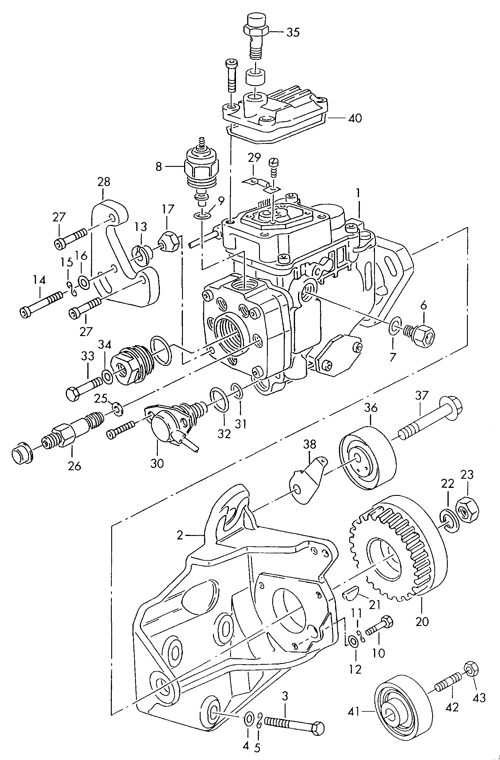 VAG 046 130 195 D - Umlenk / Führungsrolle, Zahnriemen alexcarstop-ersatzteile.com