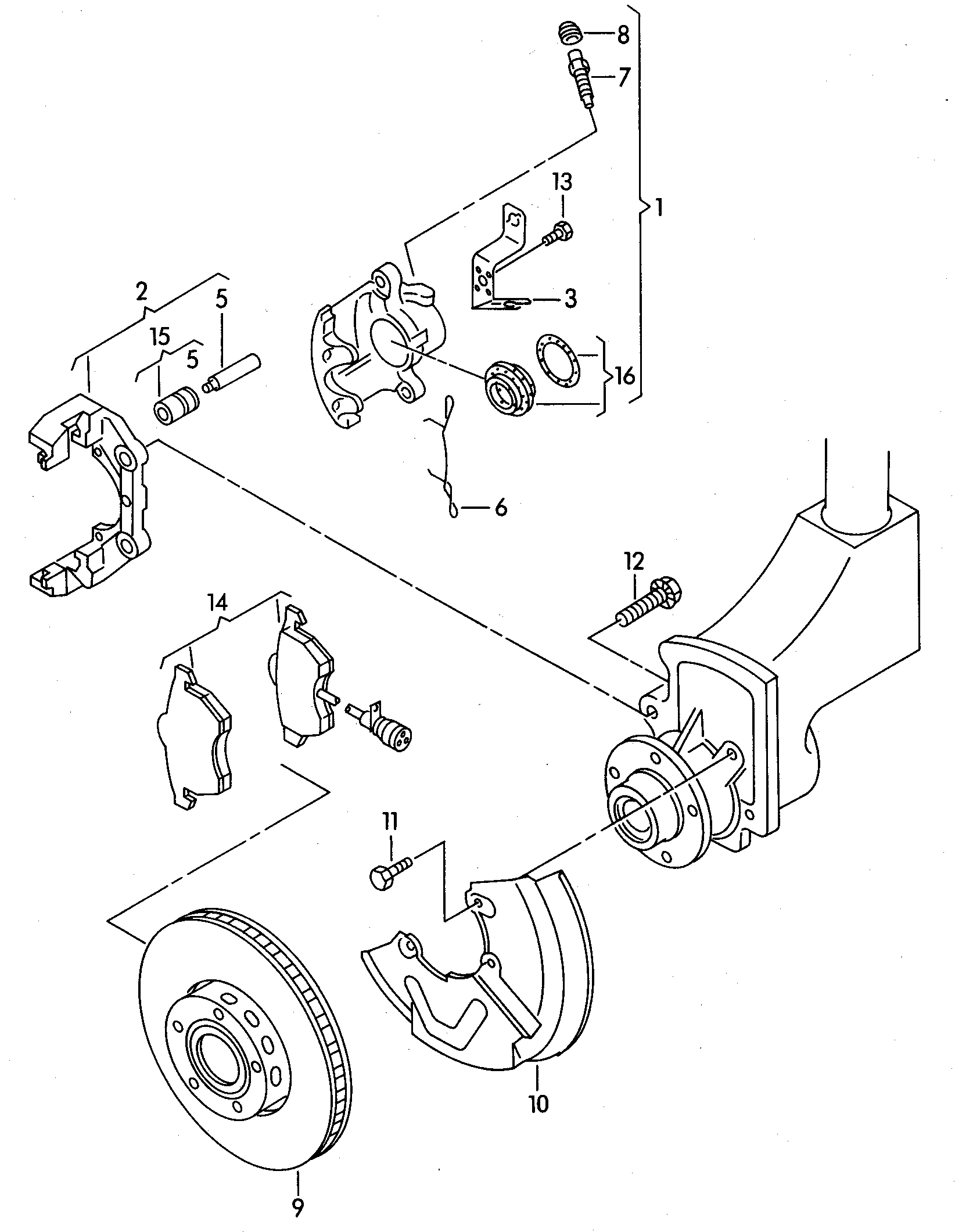 VW 4A0615125A - Führungshülsensatz, Bremssattel alexcarstop-ersatzteile.com