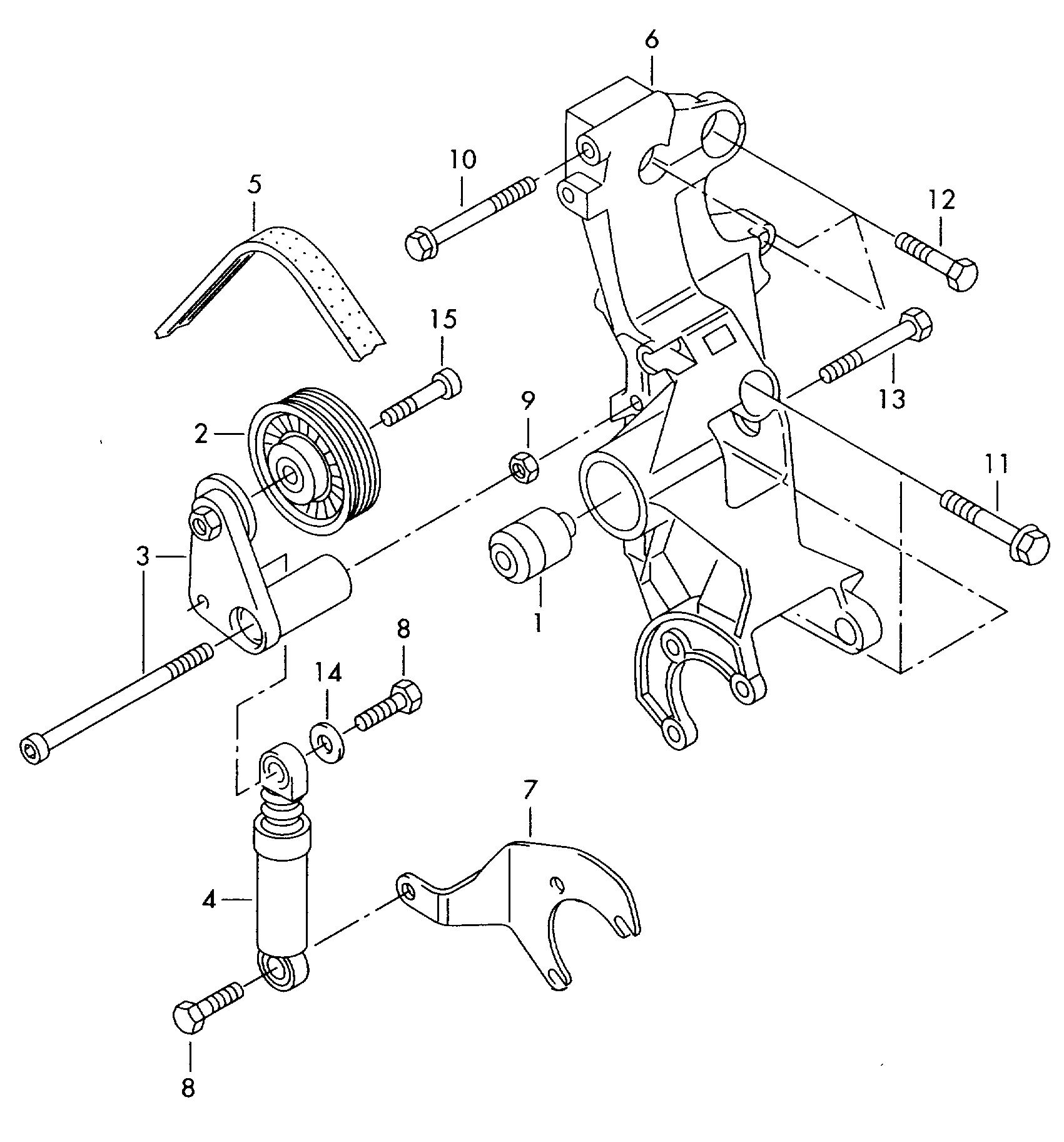 Skoda 038145278 - Riemenspanner, Keilrippenriemen alexcarstop-ersatzteile.com