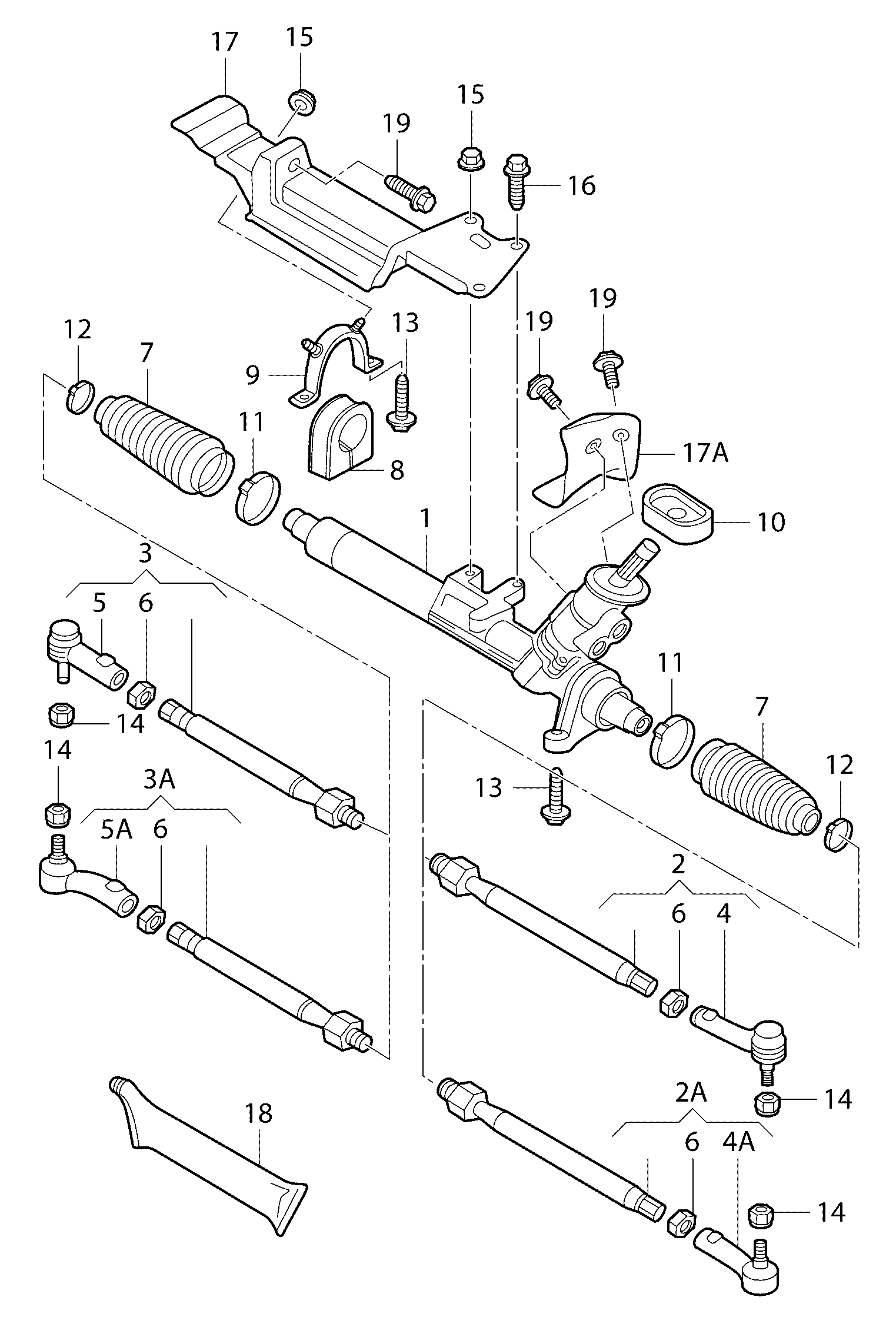 VAG 8N0422831 - Faltenbalgsatz, Lenkung alexcarstop-ersatzteile.com