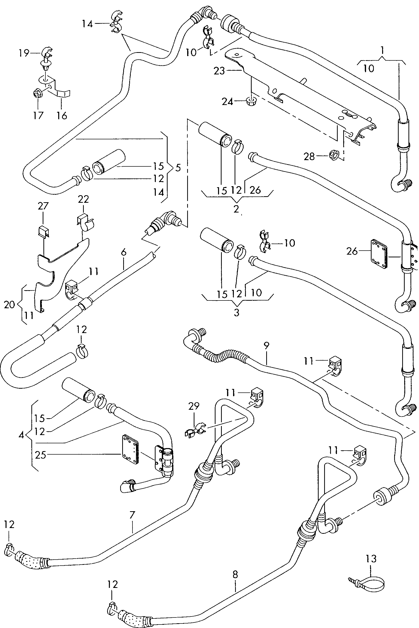 VW 1J0612041AN - Unterdruckleitung, Bremskraftverstärker alexcarstop-ersatzteile.com