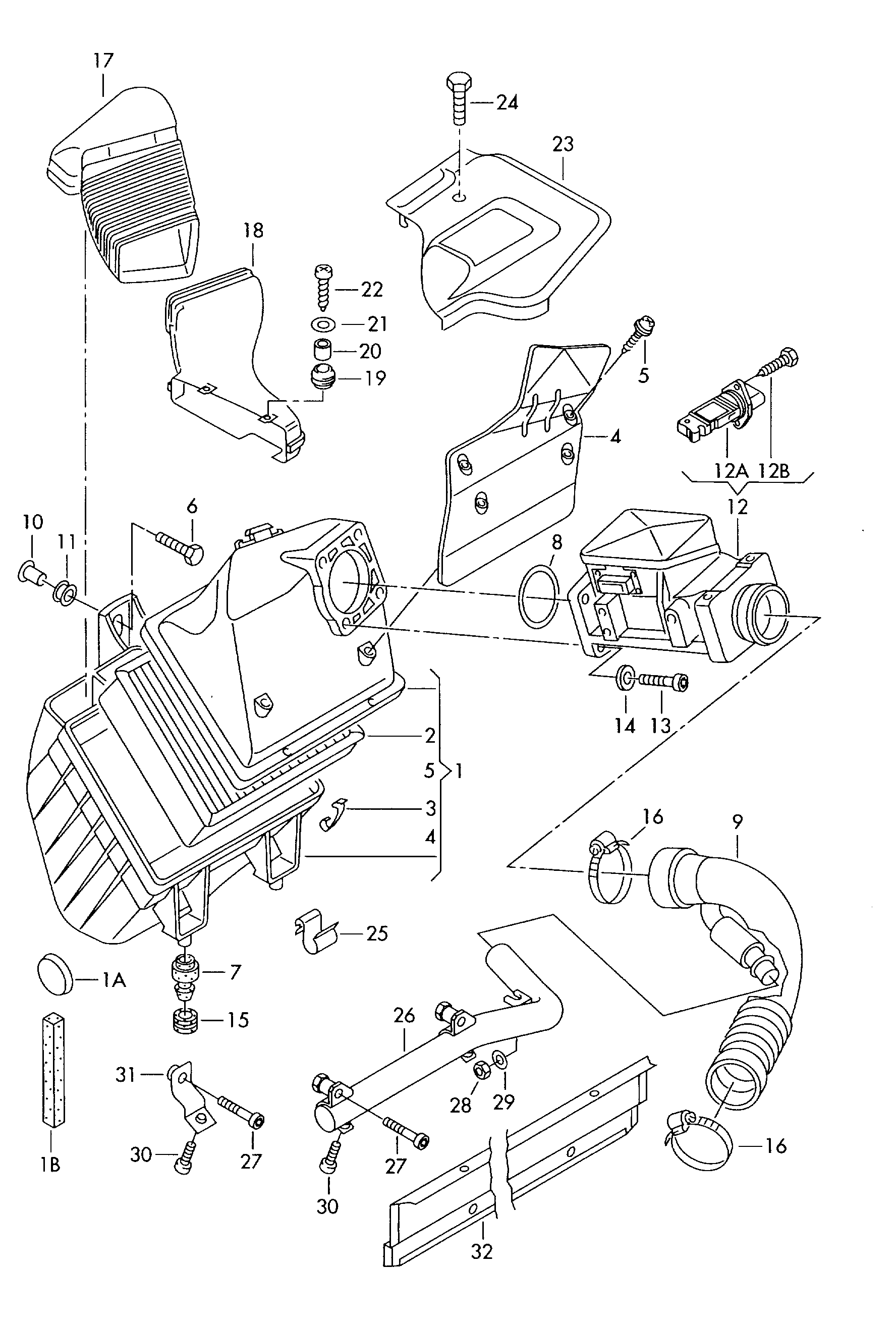 VAG 058133843 - Luftfilter alexcarstop-ersatzteile.com