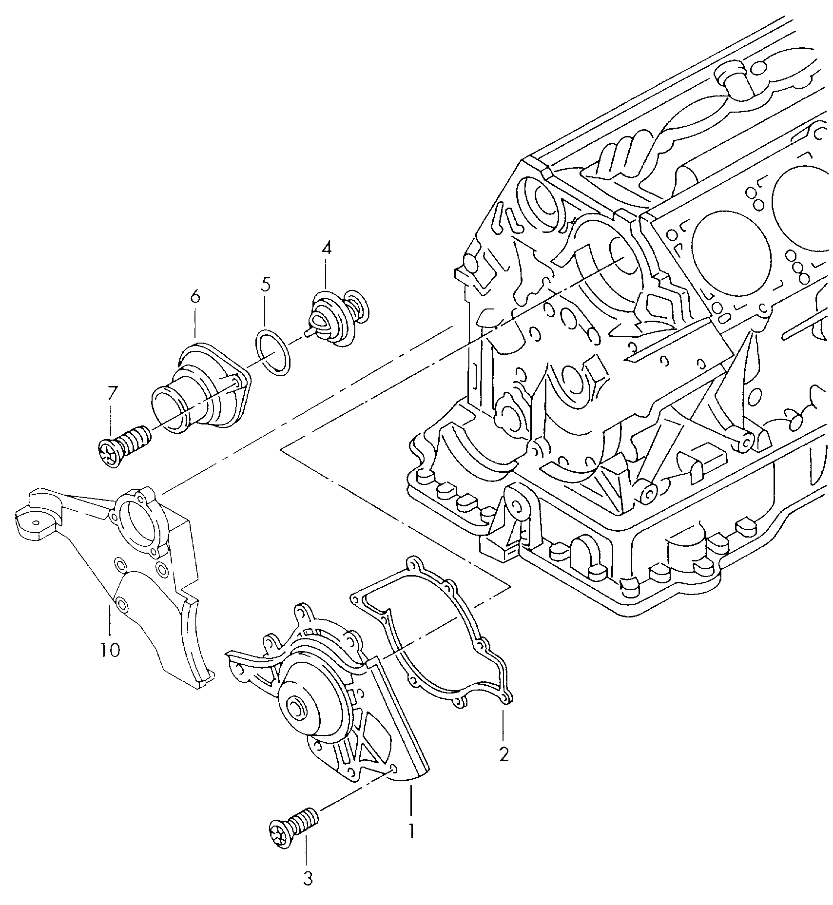 VW 077 121 113 B - Thermostat, Kühlmittel alexcarstop-ersatzteile.com