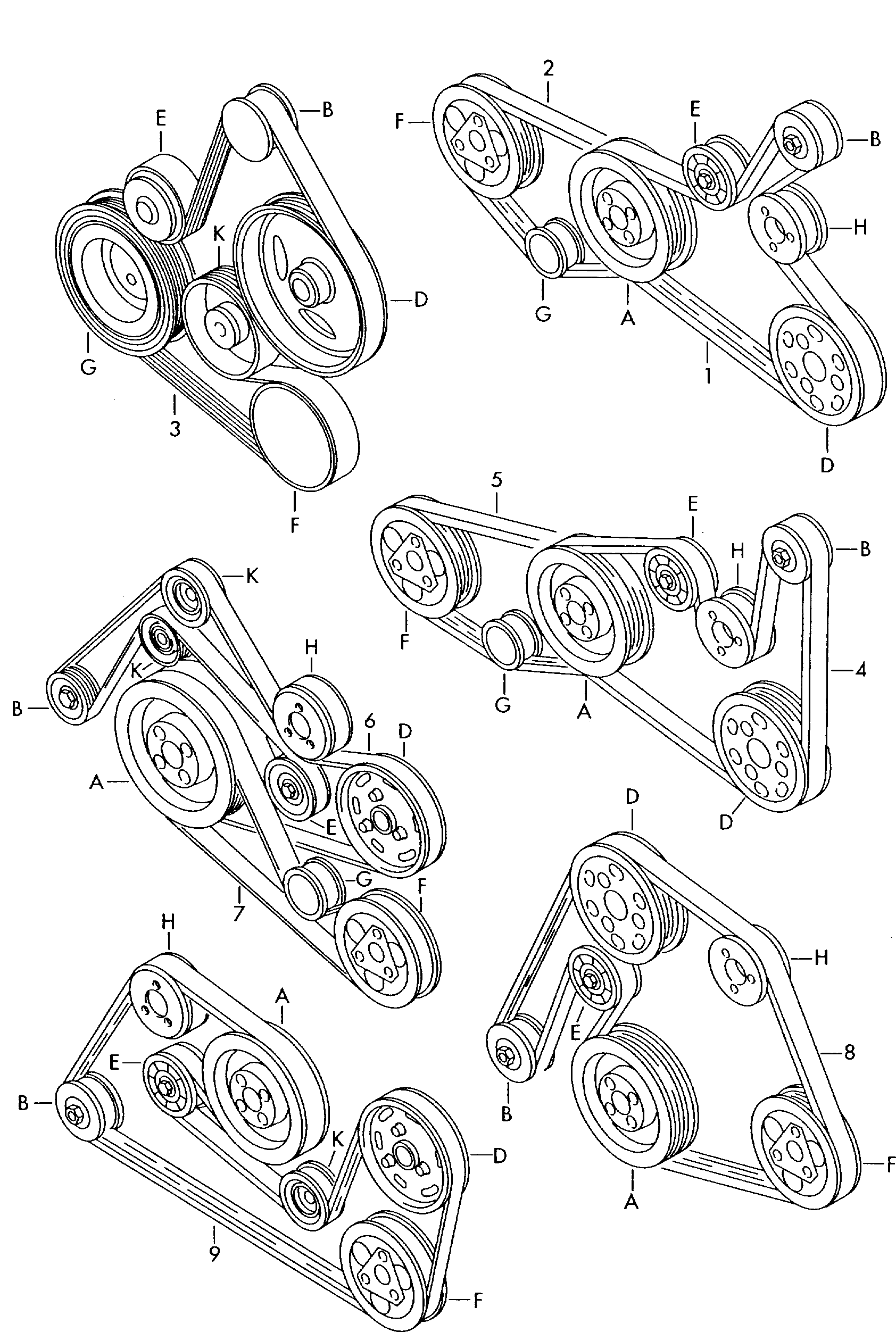 AUDI 059 260 849 D - Keilrippenriemen alexcarstop-ersatzteile.com