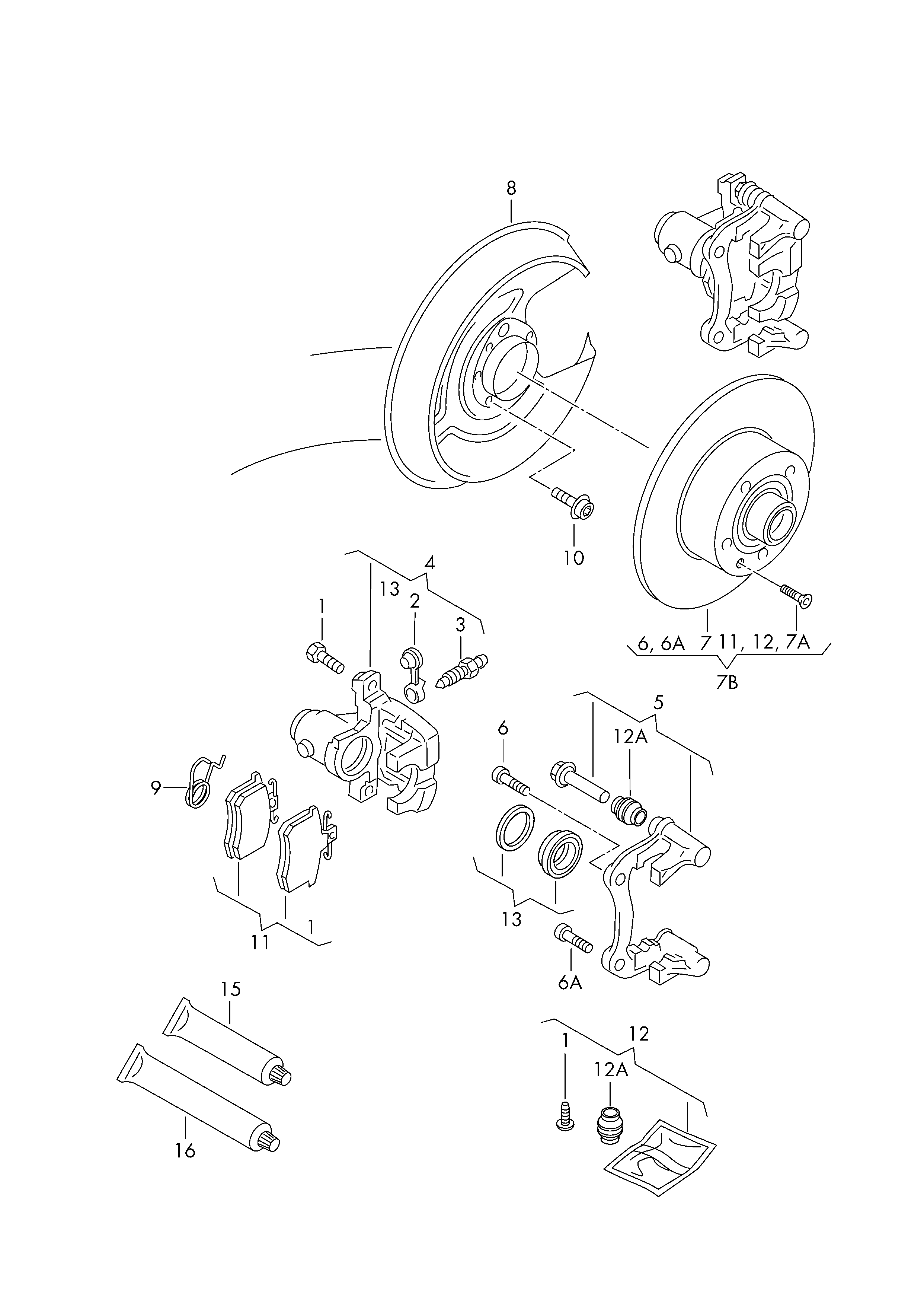 AUDI 8E0615423G - Bremssattel alexcarstop-ersatzteile.com