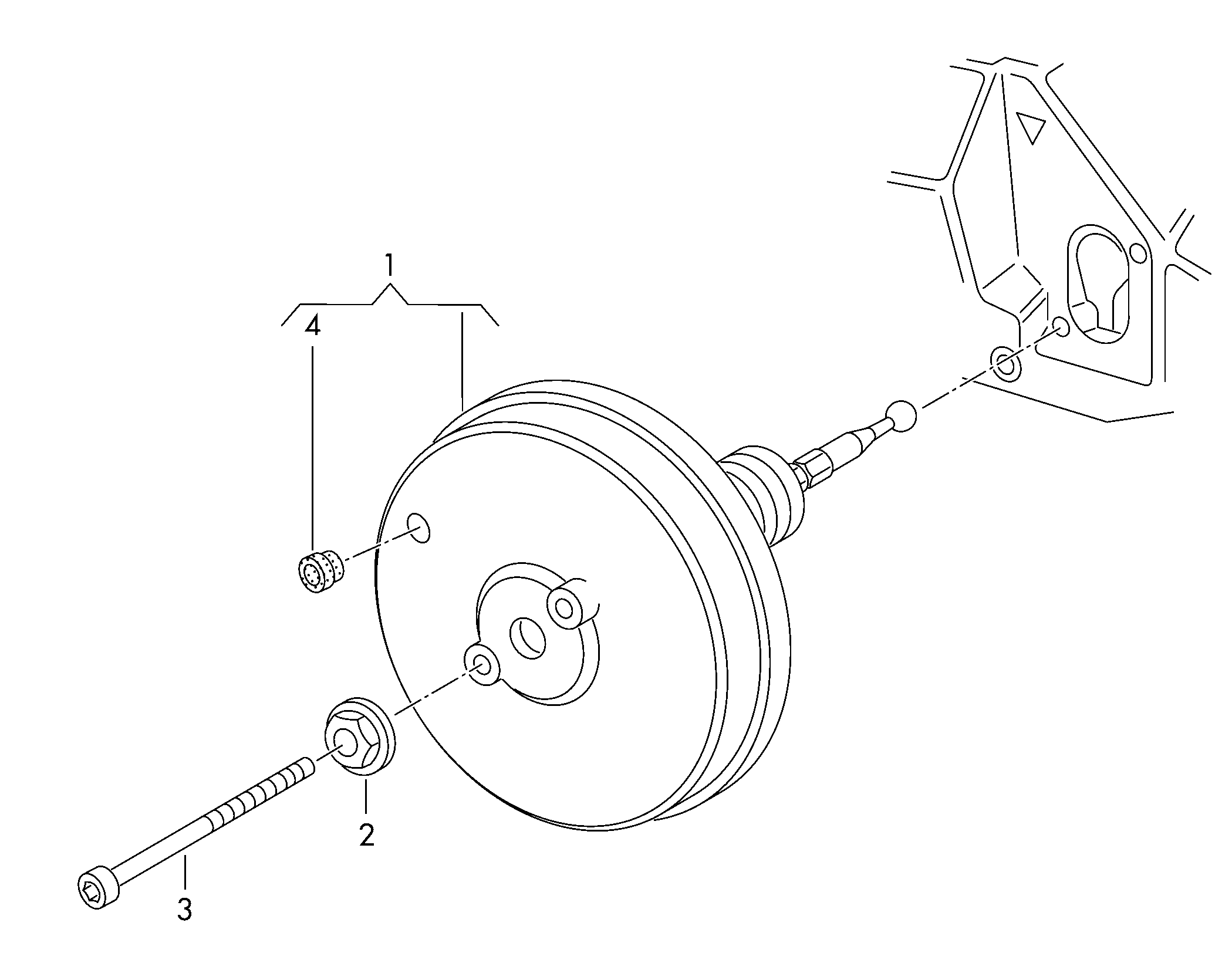 VAG 8K0 612 107 C - Bremskraftverstärker alexcarstop-ersatzteile.com