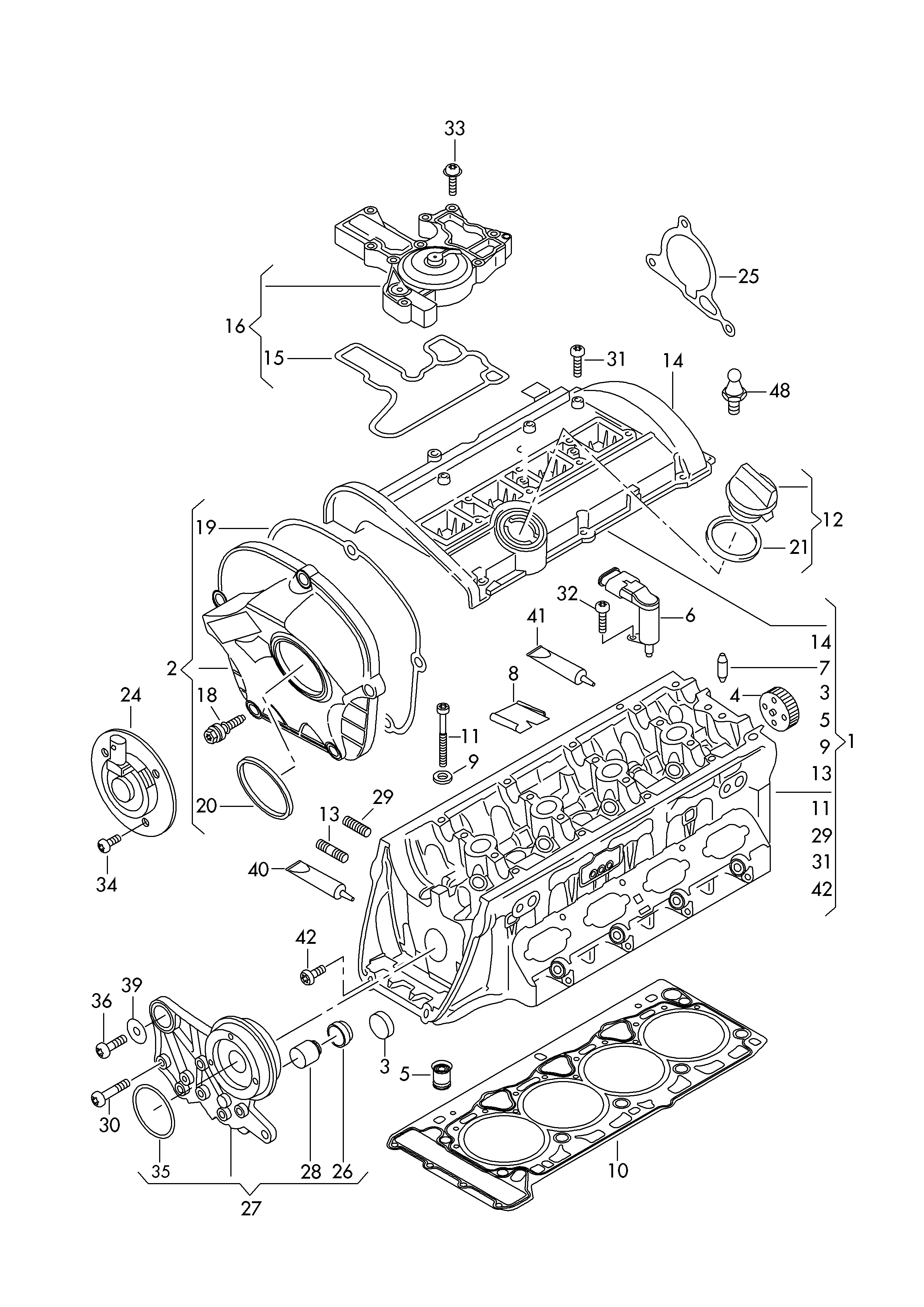 Skoda 06H 103 383 AD - Dichtung, Zylinderkopf alexcarstop-ersatzteile.com