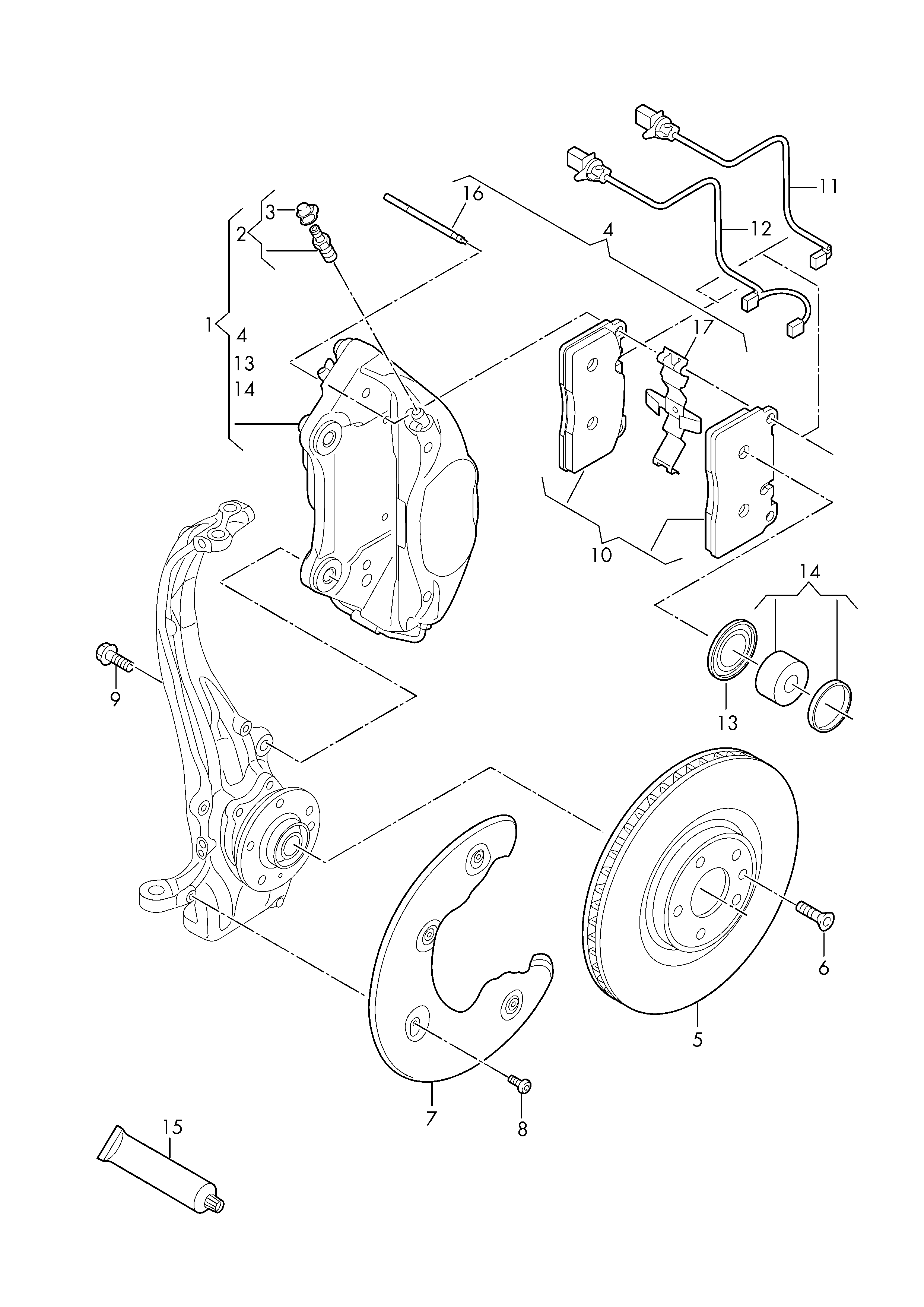 VW 8R0 698 151K - Bremsbelagsatz, Scheibenbremse alexcarstop-ersatzteile.com