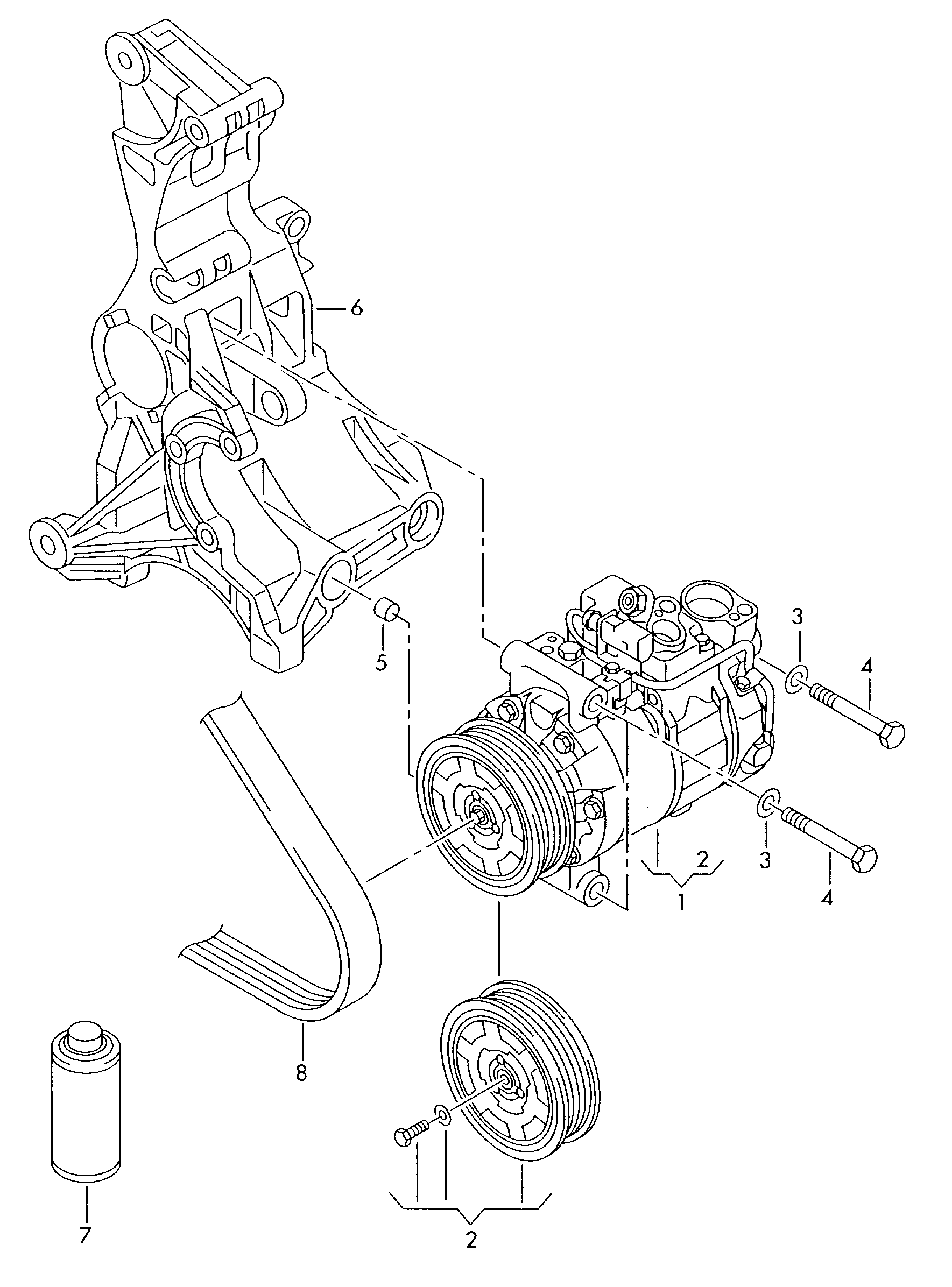 VAG 8T0260805P - Kompressor, Klimaanlage alexcarstop-ersatzteile.com