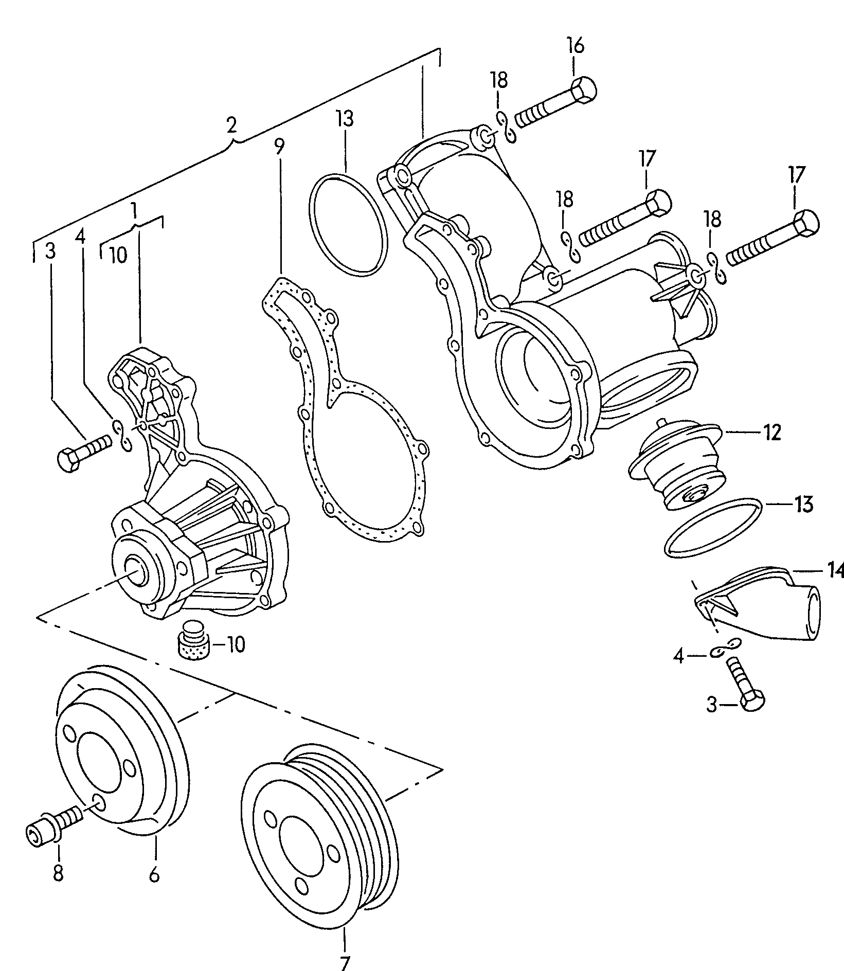 VW 056 121 113 D - Thermostat, Kühlmittel alexcarstop-ersatzteile.com