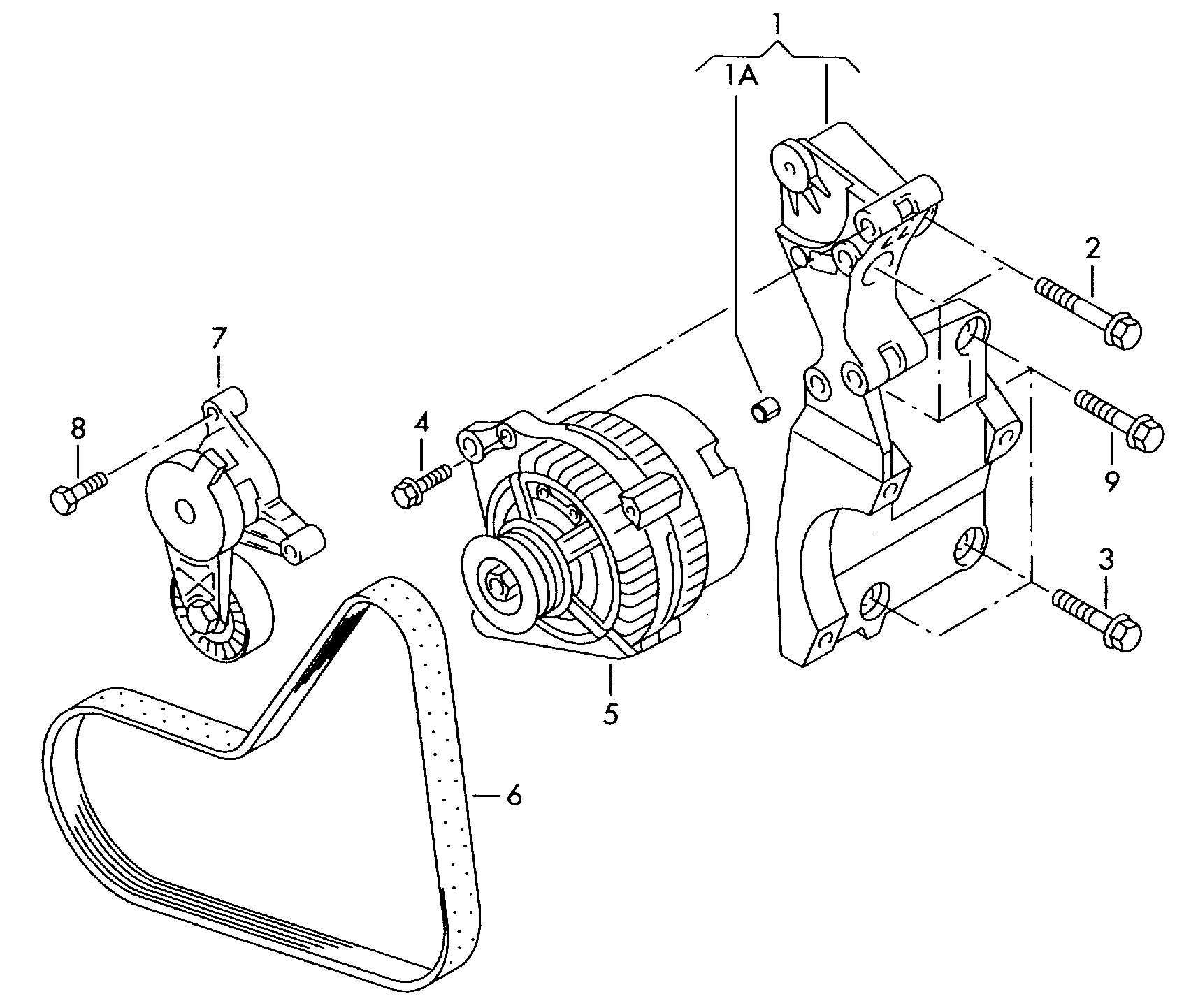 Seat 03G 109 244 A - Umlenk / Führungsrolle, Zahnriemen alexcarstop-ersatzteile.com