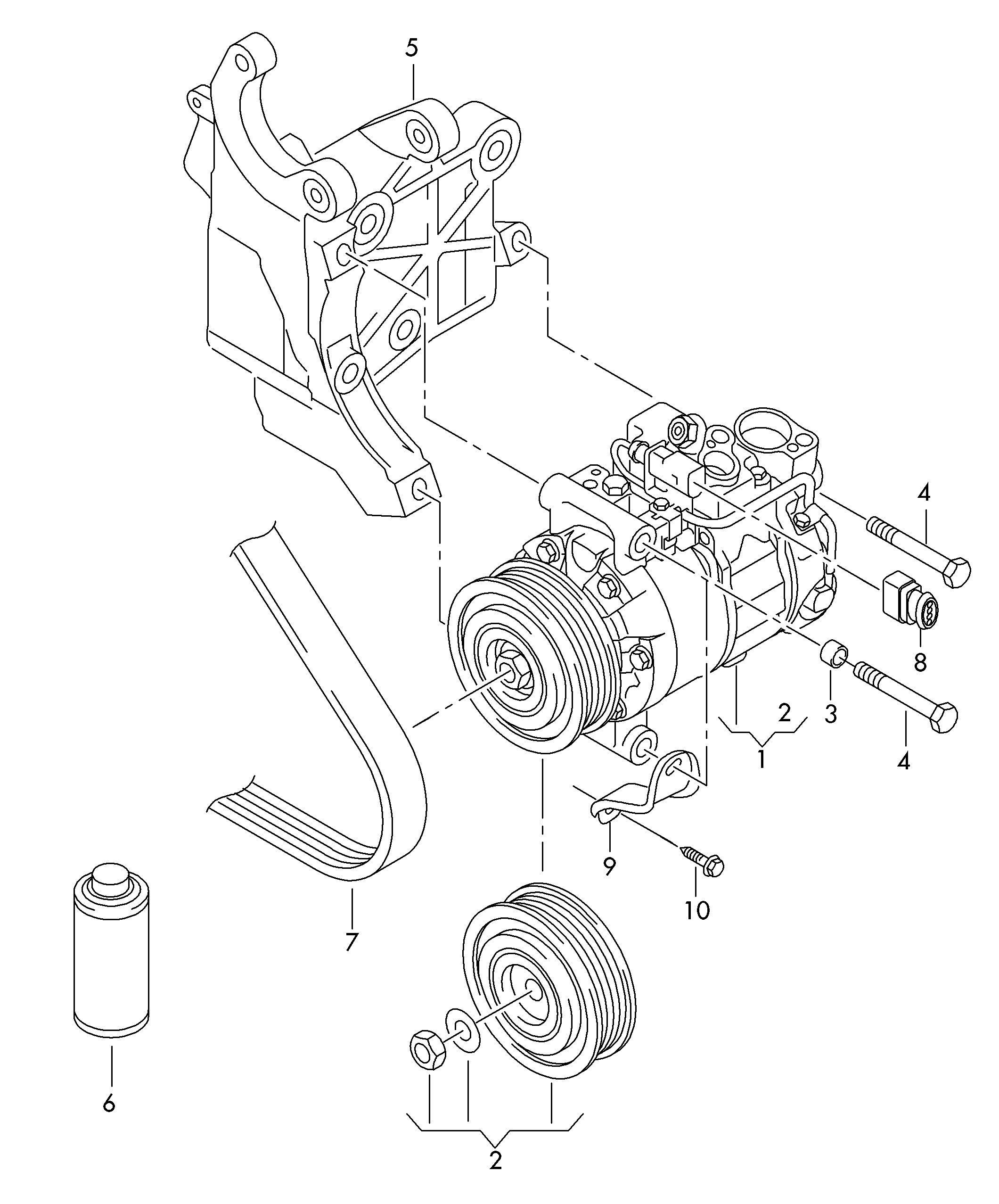 CUPRA 8K0260805P - A/C compressor alexcarstop-ersatzteile.com