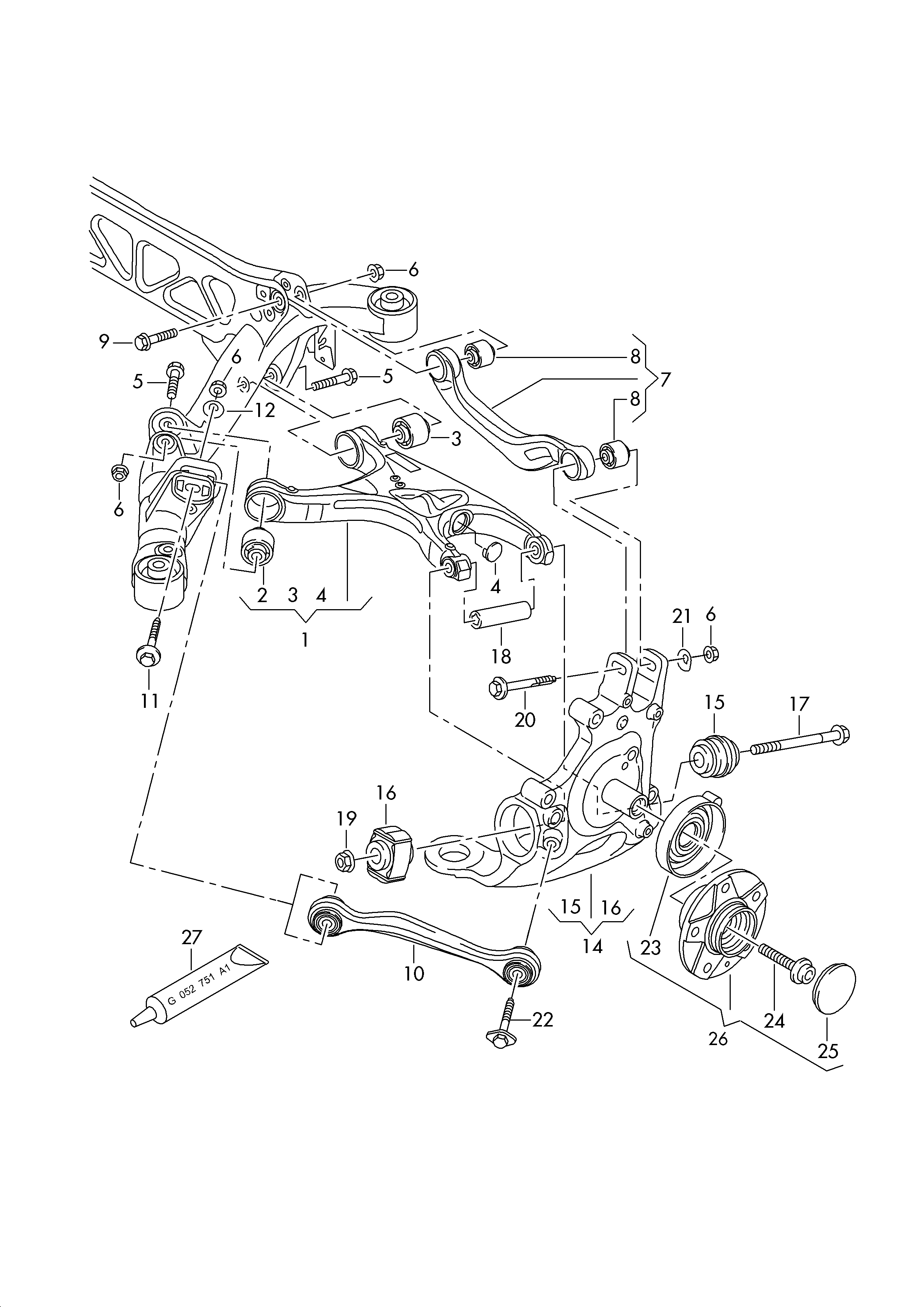 AUDI 8W0 598 611 B - Radlagersatz alexcarstop-ersatzteile.com