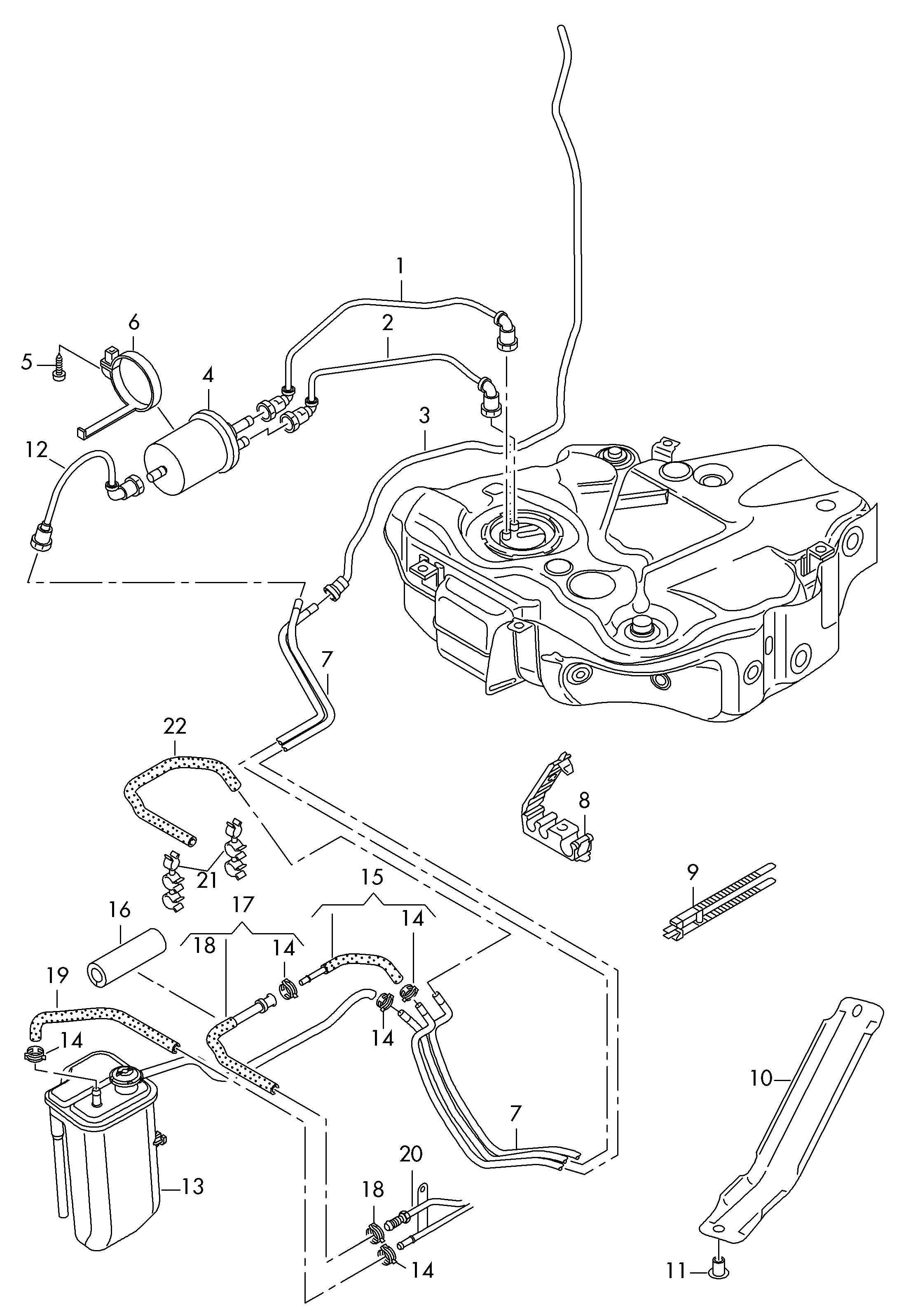 AUDI 6Q0 201 051 C - Kraftstofffilter alexcarstop-ersatzteile.com