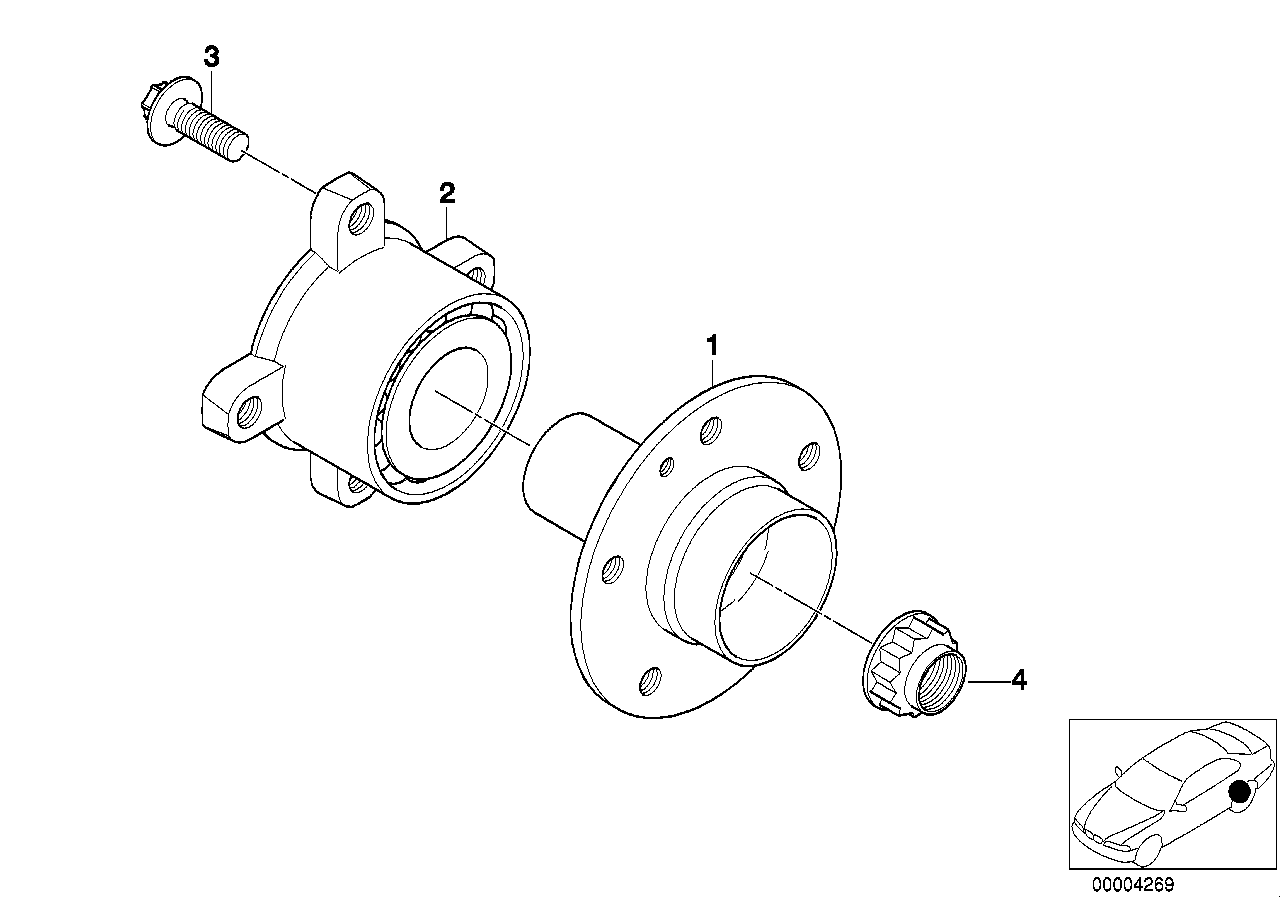 BMW 33 41 1 095 417 - Radnabe alexcarstop-ersatzteile.com