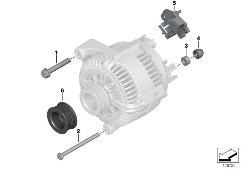 BMW 12 31 7 560 483 - Riemenscheibe, Generator alexcarstop-ersatzteile.com