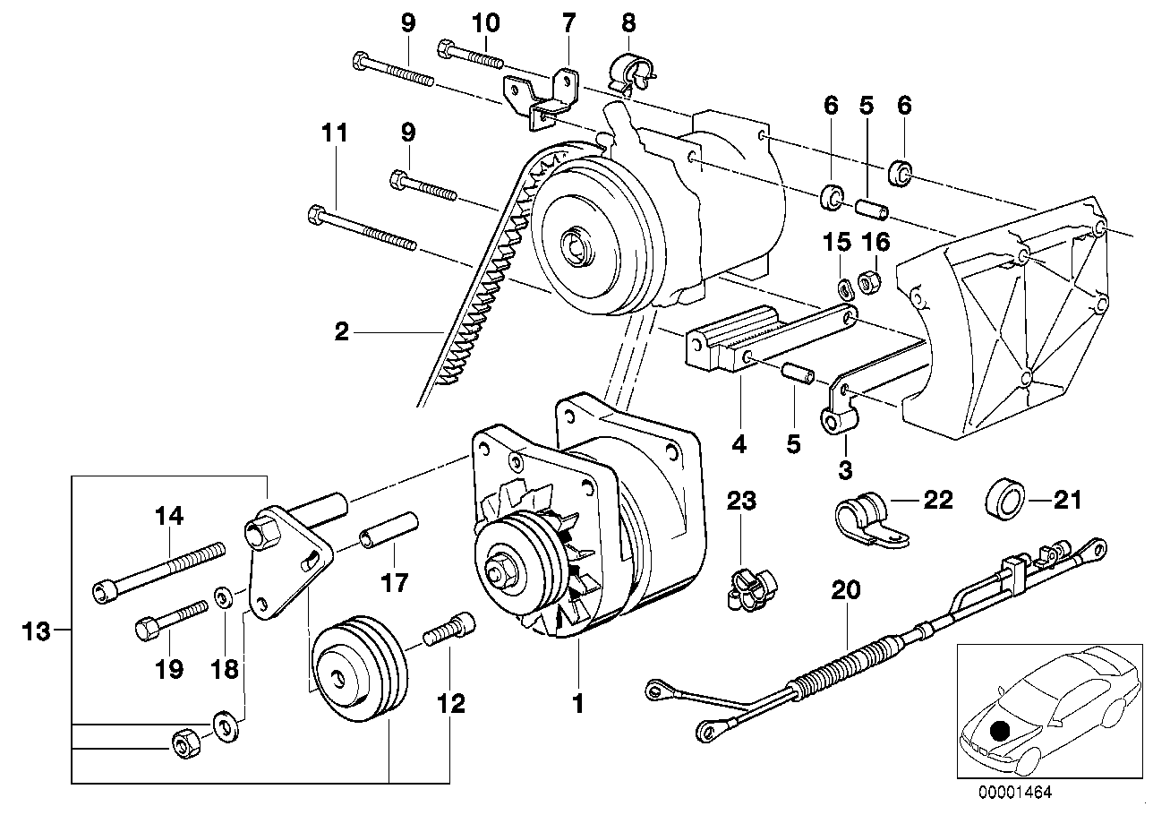 BMW 12 31 1 731 103 - Generator alexcarstop-ersatzteile.com