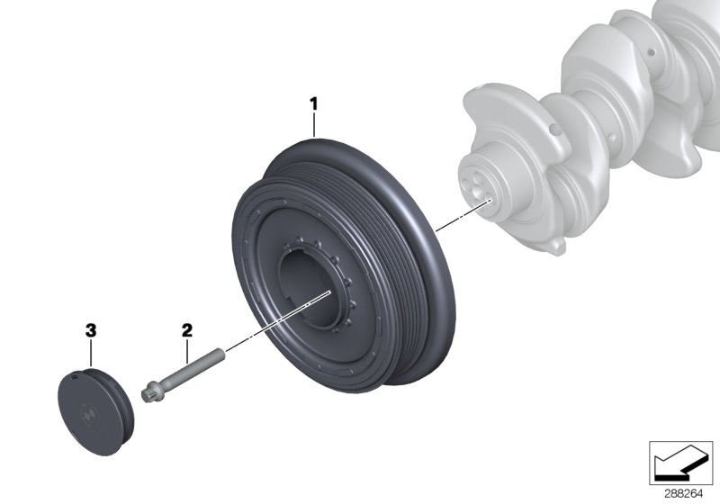 BMW 11238512072 - Riemenscheibe, Kurbelwelle alexcarstop-ersatzteile.com