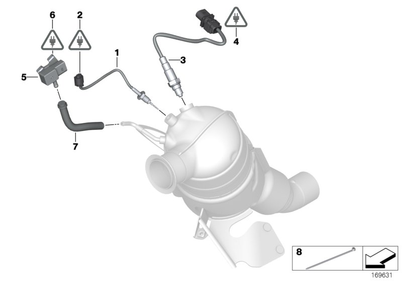 Mini 13627789219 - Sensor, Abgasdruck alexcarstop-ersatzteile.com