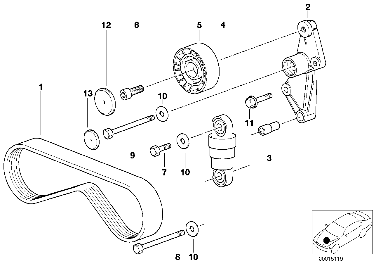 BMW 11 28 1 437 449 - Keilrippenriemen alexcarstop-ersatzteile.com