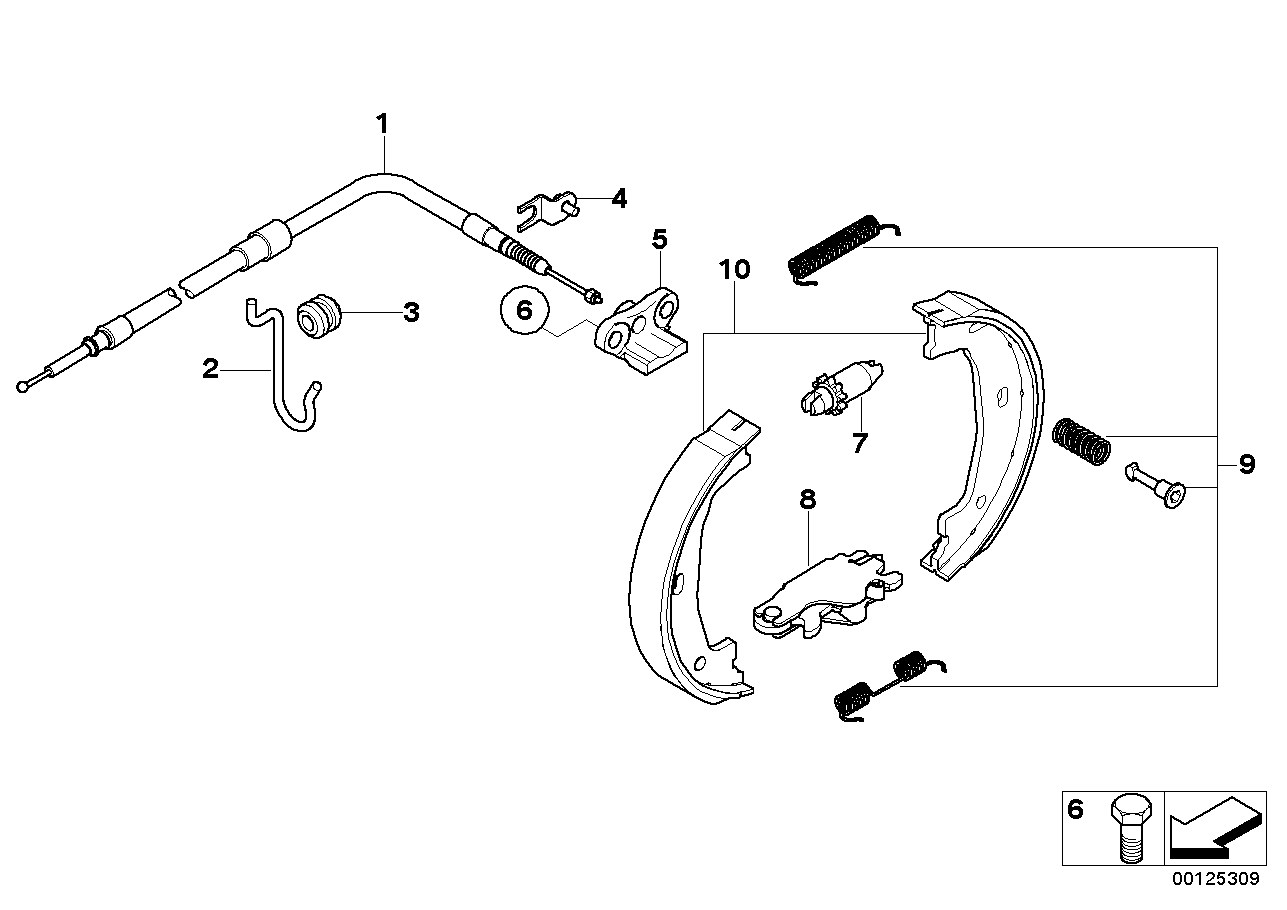 Alpina 34416761293 - Bremsbackensatz, Feststellbremse alexcarstop-ersatzteile.com