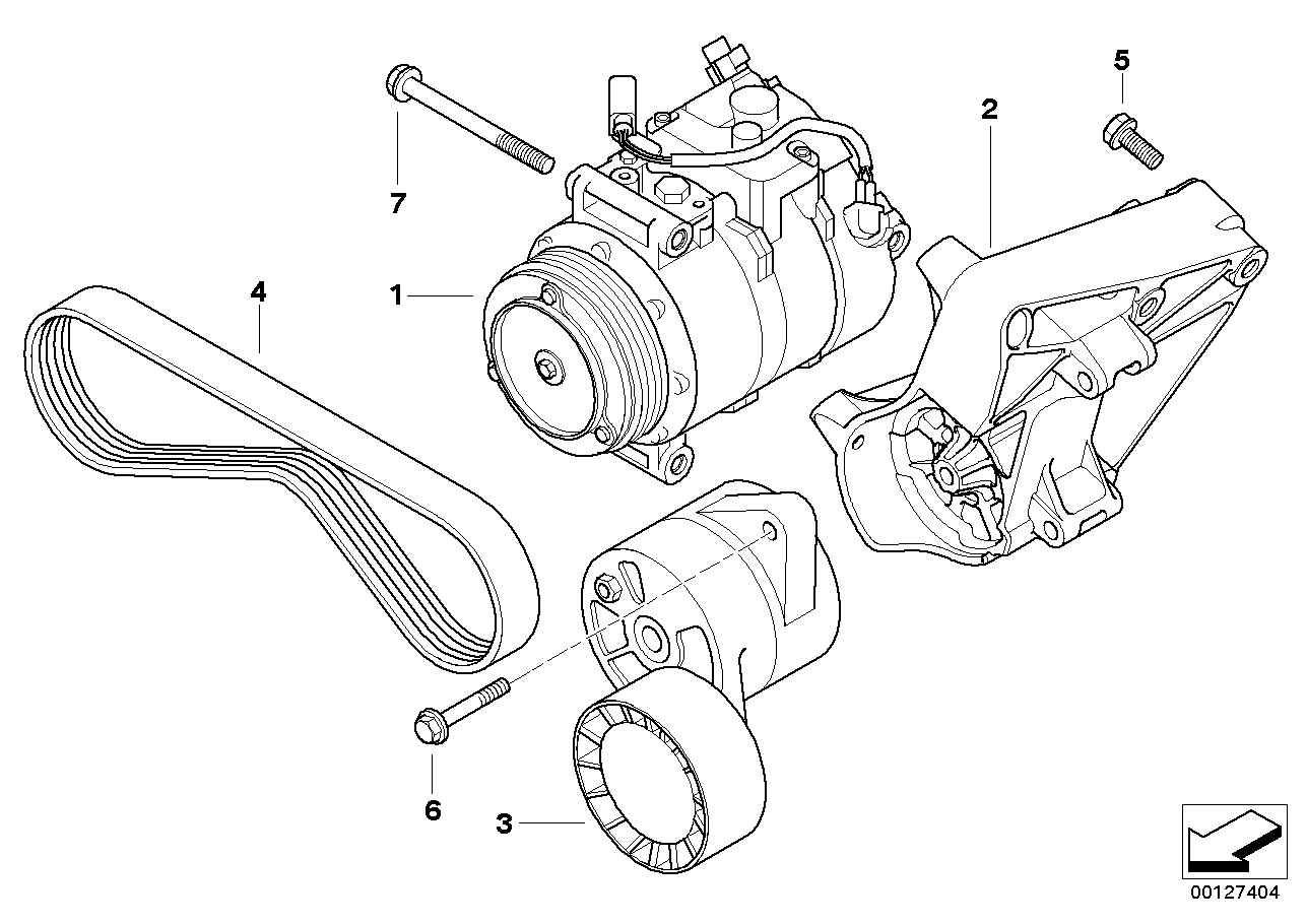 BMW (BRILLIANCE) 11 28 7 512 758 - Riemenspanner, Keilrippenriemen alexcarstop-ersatzteile.com