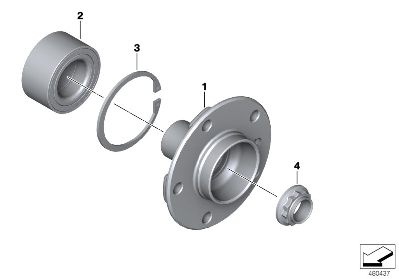 BMW (BRILLIANCE) 33 41 6 775 842 - Radlagersatz alexcarstop-ersatzteile.com