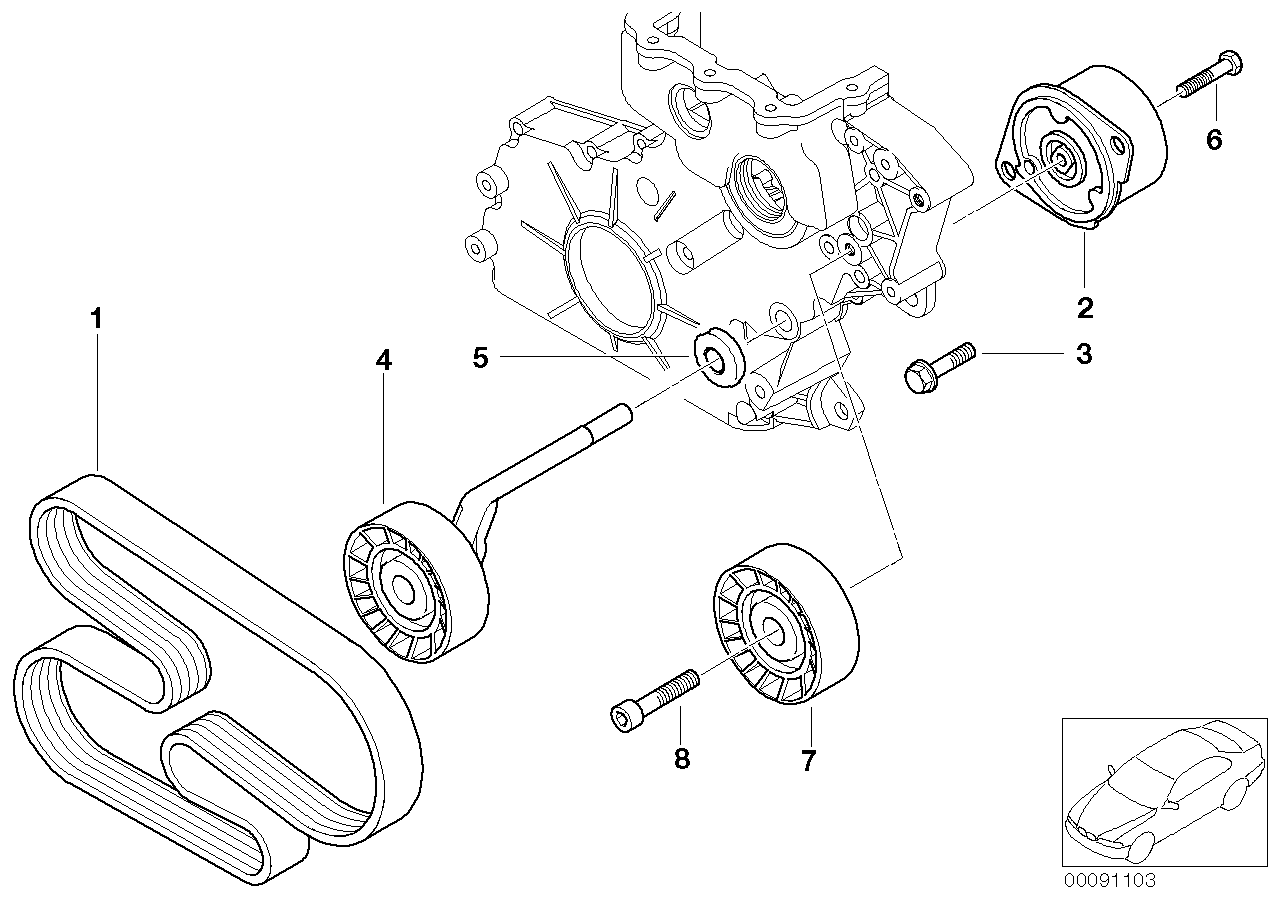 BMW 11287787535 - Keilrippenriemen alexcarstop-ersatzteile.com