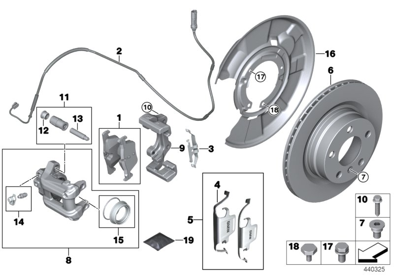 BMW 34412354195 - Führungshülsensatz, Bremssattel alexcarstop-ersatzteile.com