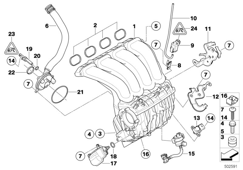 BMW 11 74 7 810 831 - Druckwandler, Abgassteuerung alexcarstop-ersatzteile.com