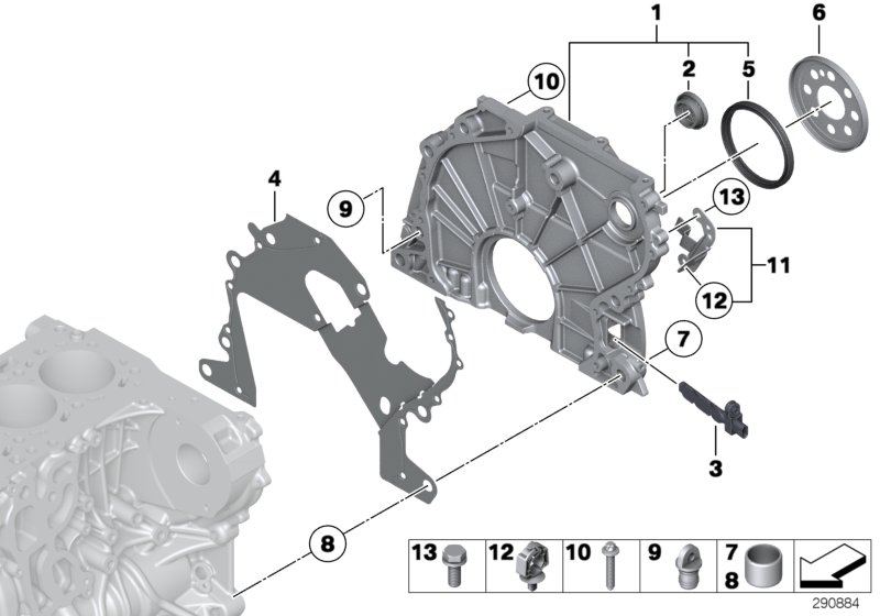 BMW 11 14 7 797 491 - Dichtung, Steuergehäuse alexcarstop-ersatzteile.com