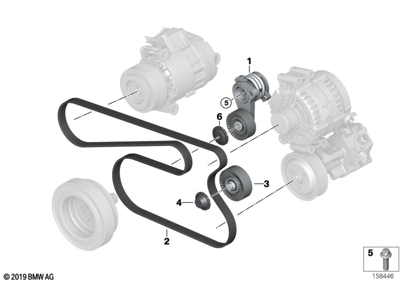 BMW 11 28 7 530 314 - Riemenspanner, Keilrippenriemen alexcarstop-ersatzteile.com