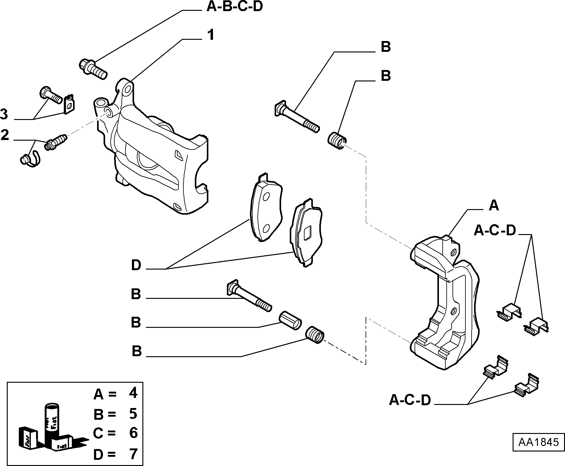 Alfa Romeo 77365026 - Bremsbelagsatz, Scheibenbremse alexcarstop-ersatzteile.com