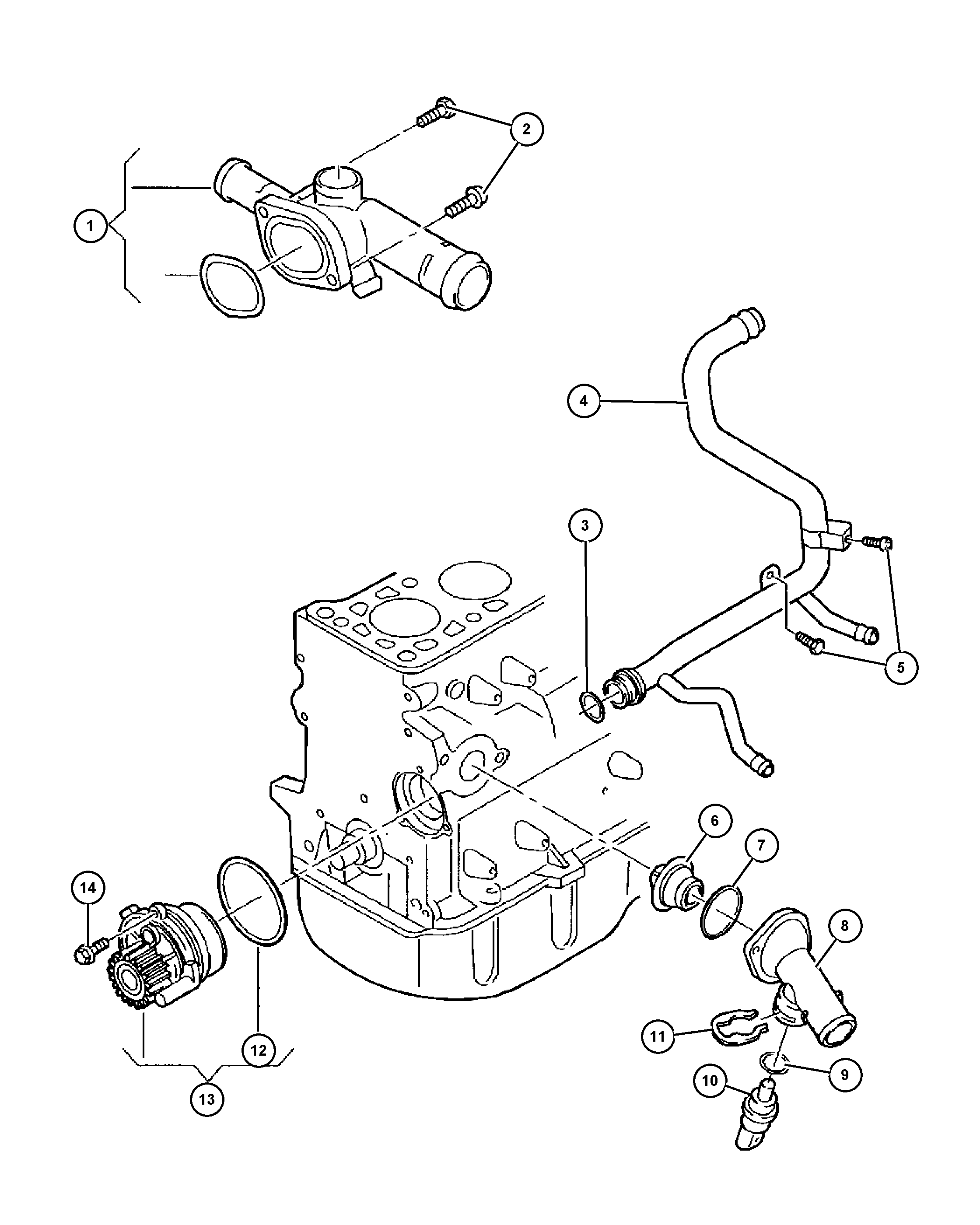 Dodge 6 800 069 3AB - Wasserpumpe alexcarstop-ersatzteile.com