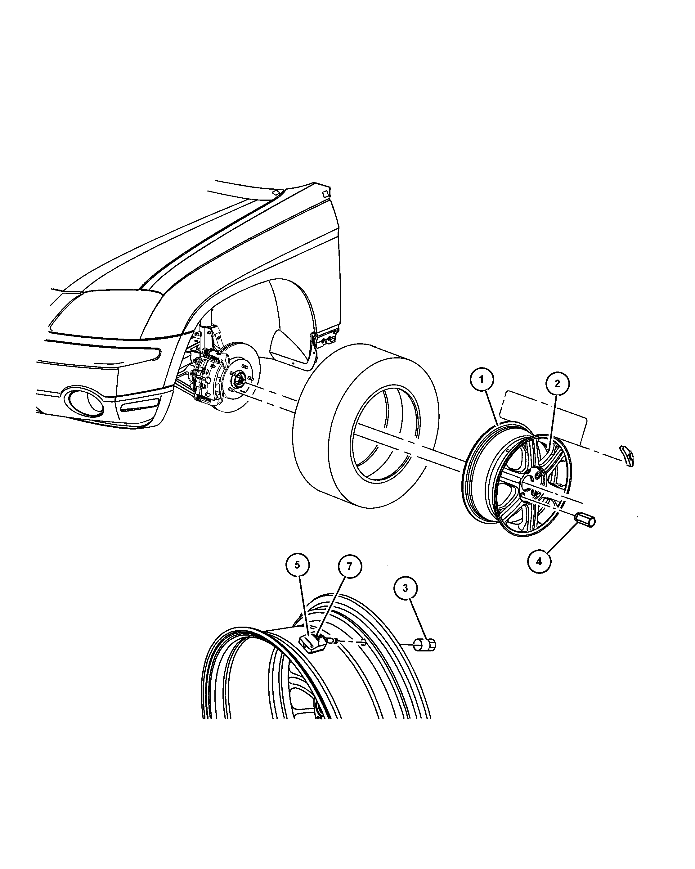 Dodge 52088 990AC - Radsensor, Reifendruck-Kontrollsystem alexcarstop-ersatzteile.com