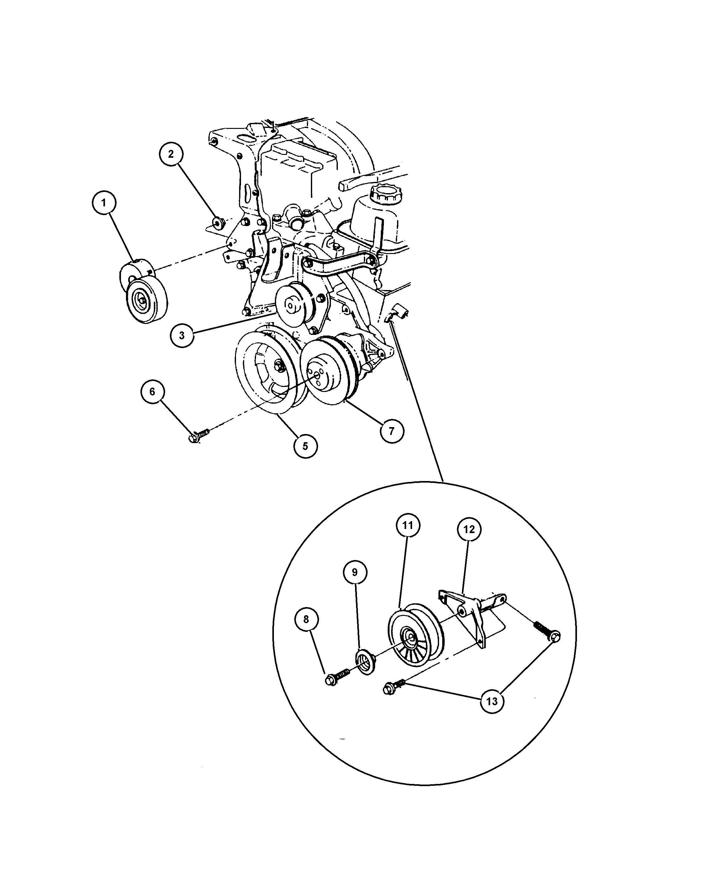 Chevrolet 479 2112 - Umlenk / Führungsrolle, Keilrippenriemen alexcarstop-ersatzteile.com