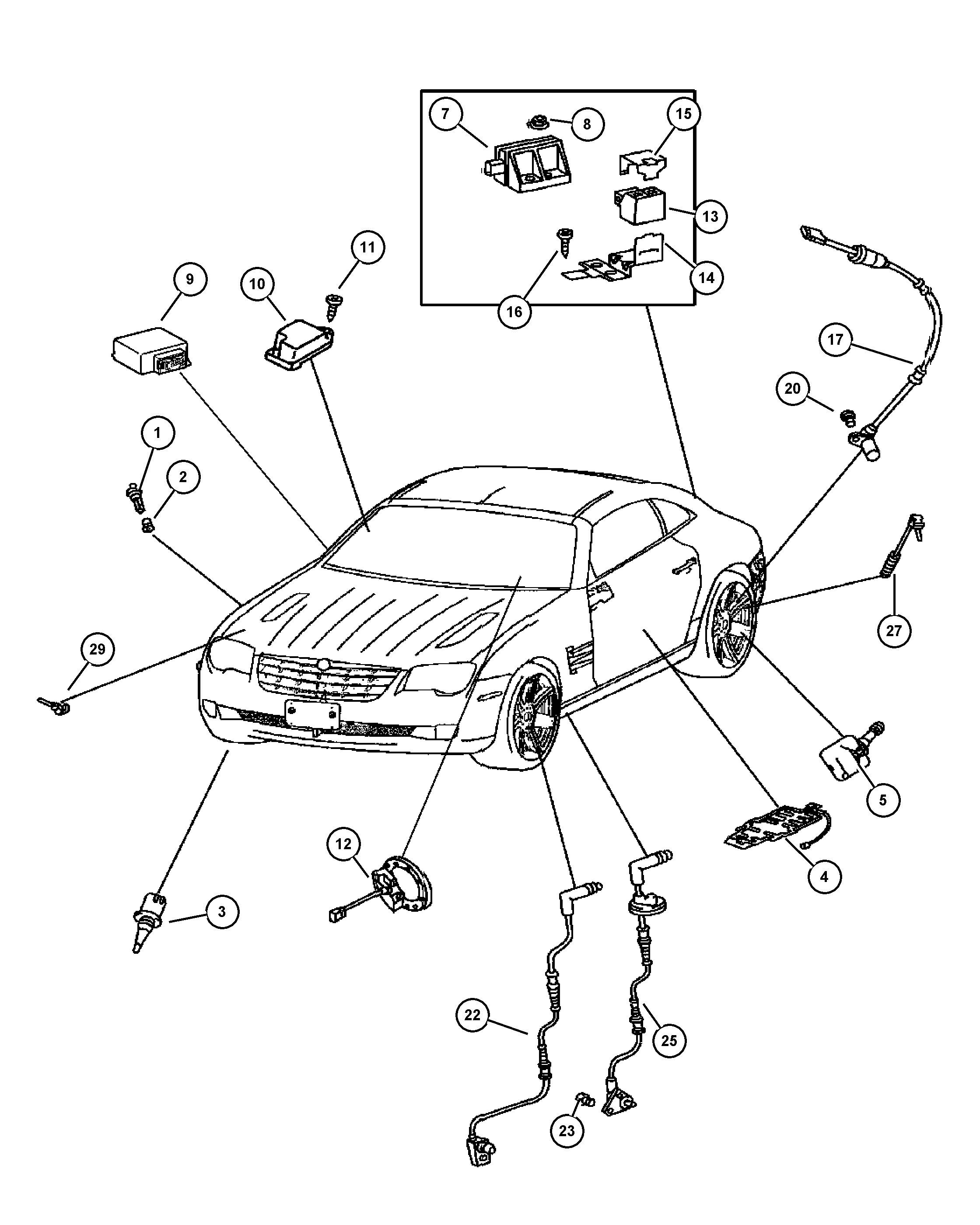 Jeep 5099 878AA - Warnkontakt, Bremsbelagverschleiß alexcarstop-ersatzteile.com