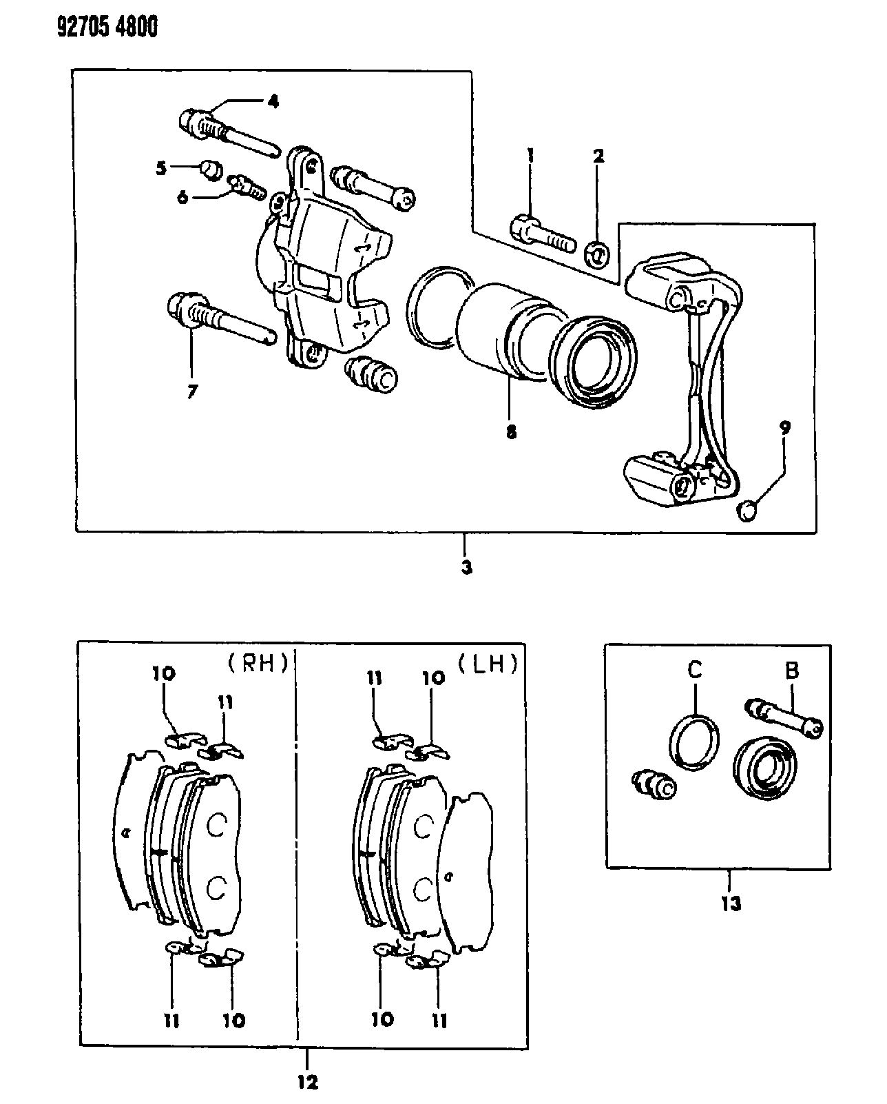 Mitsubishi MB69 9463 - Bremsbelagsatz, Scheibenbremse alexcarstop-ersatzteile.com