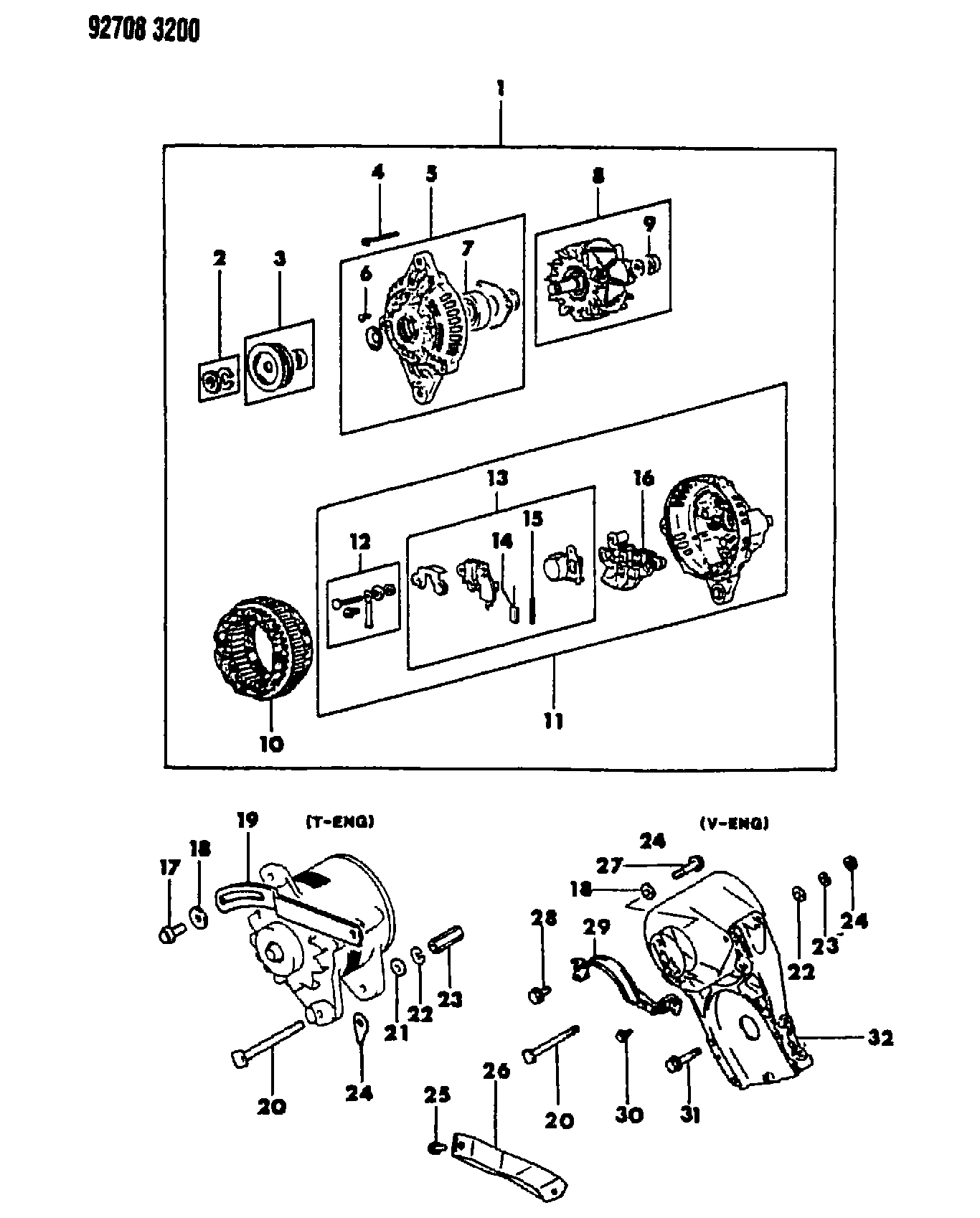 Mitsubishi MD61 1256 - Gleichrichter, Generator alexcarstop-ersatzteile.com