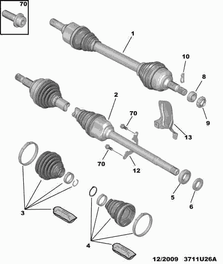 FIAT 3272 SE - Gelenksatz, Antriebswelle alexcarstop-ersatzteile.com