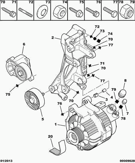 CITROËN/PEUGEOT 5750 YA - Keilrippenriemen alexcarstop-ersatzteile.com