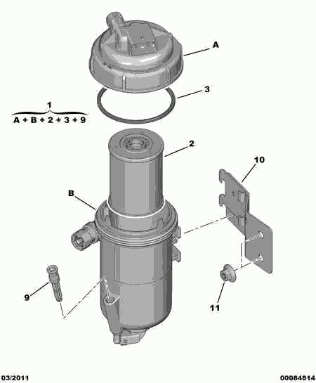 CITROËN/PEUGEOT 16 064 505 80 - Kraftstofffilter alexcarstop-ersatzteile.com