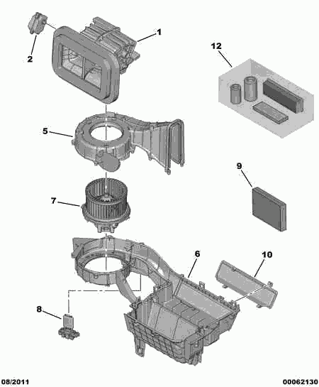 CITROËN/PEUGEOT 6447 YC - Filter, Innenraumluft alexcarstop-ersatzteile.com