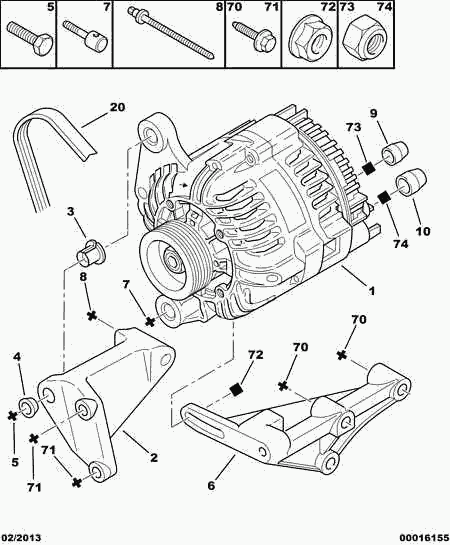 PEUGEOT 5705.HJ - Generator alexcarstop-ersatzteile.com