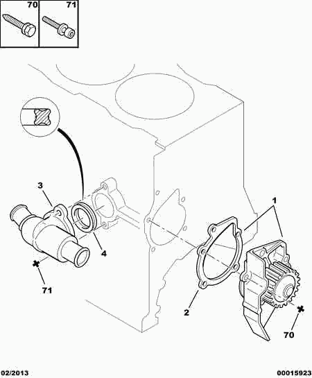 CITROËN 1201.A1 - Wasserpumpe alexcarstop-ersatzteile.com