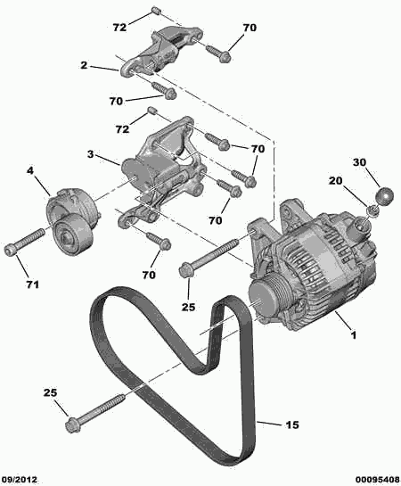 CITROËN 96 758 746 80 - Spannrolle, Zahnriemen alexcarstop-ersatzteile.com