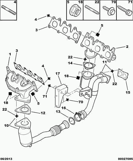 PEUGEOT (DF-PSA) 1705 RP - Katalysator alexcarstop-ersatzteile.com