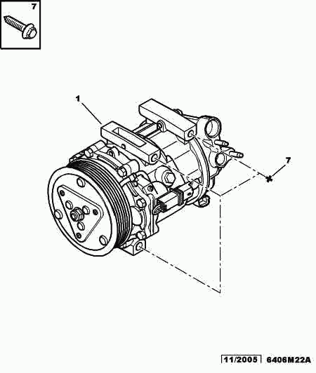 PEUGEOT (DF-PSA) 6453 WW - Kompressor, Klimaanlage alexcarstop-ersatzteile.com