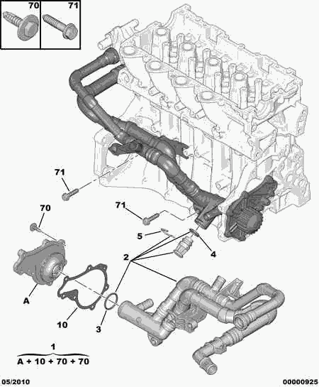 FIAT 1201 G9 - Wasserpumpe alexcarstop-ersatzteile.com