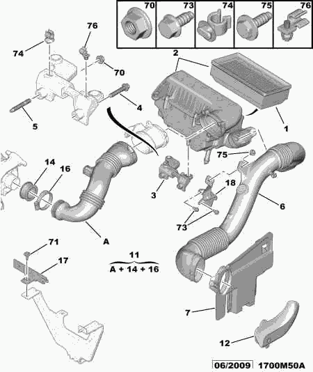 PEUGEOT 1444 ER - Luftfilter alexcarstop-ersatzteile.com